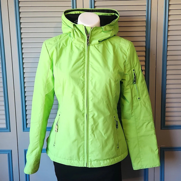 Vintage Skea Bright Green Winter Jacket - Picture 2 of 16